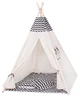 Namiot tipi dla dzieci Springos Czarne zygzaki TIP02 (5907719425917) - obraz 1