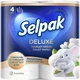 Туалетная бумага Selpak Deluxe 3 слоя 4 рулона (8690530046566) - изображение 1