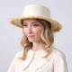 Шляпа канотье женская с лентой-бантом LuckyLOOK Памела 60 Молочный 734-371 - изображение 4