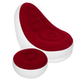 Надувной диван с пуфиком Air Sofa - 116х98х83см, Красный / Надувное кресло с пуфиком - зображення 3