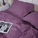 Простынь MirSon полуторная 150x220 см 30-0008 Smoky Pink Satin Stripe (2200005250471) - изображение 3