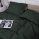 Простынь MirSon полуторная 150x220 см 30-0017 Green Satin Stripe (2200005254264) - изображение 2
