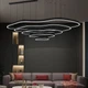 Люстра LineF PCL006-120*100*80*60*40 BK - зображення 1