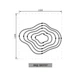 Люстра LineF PCL006-120*100*80*60*40 BK - зображення 5