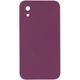 Накладка Epik Silicone Case Square Full Camera Protective (AA) NOLOGO на Apple iPhone XR (6.1") Бордовий / Maroon - зображення 1
