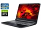Игровой ноутбук Б-класс Acer Nitro 5 AN515-55-53E5 / 15.6" (1920x1080) IPS / Intel Core i5-10300H (4 (8) ядра по 2.5 - 4.5 GHz) / 16 GB DDR4 / 240 GB SSD / nVidia GeForce RTX 3050, 4 GB GDDR6, 128-bit / WebCam б/у - изображение 1