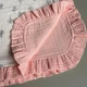 Дитячий мусліновий бавовняний чотирьохшаровий плед ковдра Anny.Home 100*80 см для дівчинки Гілочки з рюшею - зображення 4