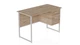 Комп'ютерний стіл Ferrum-decor Гаррі 75x120x60 білий ДСП Дуб Сан-Марино 32мм (FRD-104058) - зображення 1