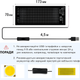 Гнучка LED панель екран на скло авто чи вітрини магазину 70*173 мм USB що світяться анімація текст картинка з додатку (101223) - зображення 5