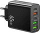 Сетевое зарядное устройство PD 65W быстрая зарядка Quick Charge 3.0 USB Type-C блок швидкої зарядки для Apple iPhone iPad Samsung Xiaomi юсб адаптер питания для айфона телефона планшета Чорный LEXEGO F102-B - изображение 2