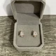 Серьги пусеты "Алмазные капли" медзолото 18К с цирконами в оправе Xuping Jewelry в бархатной коробочке (16042) - изображение 3
