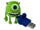 Флешка Wibrand 16 GB Mike Wazowski Green (WI2.0/MW16G) - изображение 3
