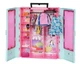 Игровой набор Барби шкаф чемодан с наборами одежды Barbie Closet Playset with Outfits HKR92 - изображение 2