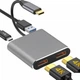 HDMI спліттер type-c на 2хHDMI 2 Port USB C Hub to Dual HDMI 4K 30HZ - зображення 1