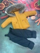 Зимовий комбінезон з курткою дитячий Look Plus чорний з гірчичним 80-86 см - зображення 2