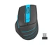 Мишка бездротова A4Tech FG30S Blue, безшумна, 2000 DPI, 6 кнопок, USB нано-приймач - зображення 1