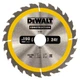 Диск пильний DeWALT CONSTRUCTION, розмір 190 х 30 мм, кількість зубів 24, геометрія зуба ATB, 16 градусів (DT1944) - зображення 1