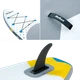 SUP дошка 350см Rebel ACTIVE з аксесуарами сапборд 150 кг 350 x 81 х 15 см White - зображення 10