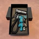 Брелок Ведмежа Bearbrick Кіборг Supreme Бірюзовий - зображення 4