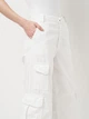 Брюки женские широкие клеш с карманами Zara 5520/672 36 S Белые - изображение 4