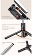 Трипод - селфі палиця Selfie Stick-Tripod (114 см max. висота) для фото, відео, селфі + LED лампа + Bluetooth пульт / Монопод зі штативом / Підставка для телефону - зображення 3