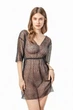 Пляжная женская легкая туника из сеточки Felisiya Lingerie Черная 86-170кп One size(L-XL) - изображение 1