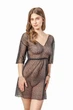 Пляжная женская легкая туника из сеточки Felisiya Lingerie Черная 86-170кп One size(L-XL) - изображение 2