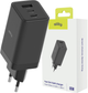 Зарядний пристрій Allity GaN PD QC ATC-01-65WACC 2x USB-C + 1x USB-A 65W Black (5906667550177) - зображення 3