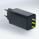 Зарядний пристрій Allity GaN PD QC ATC-01-65WACC 2x USB-C + 1x USB-A 65W Black (5906667550177) - зображення 6
