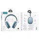 Навушники HOCO Happy ANC BT headphones W65 Plus |BT 5.4,AUX/TF, 32/45h| Blue - зображення 3