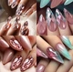 Гелевые типсы 210 шт, 7 форм/уп Дизайнер 3D Diamond Mix Fast Gel Tips DX2 для наращивания ногтей - изображение 3