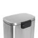 Відро для сміття з плавним закриттям прямокутне Mixxus Bevel-TC0105 SS Color 5л колір наржавійка (MI7086) - зображення 4