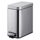 Відро для сміття на 5л прямокутне MIXXUS Quadro-TC0105 з кришкою та педаллю 280x292x140мм нержавіюча сталь сатин MI7062 - зображення 3