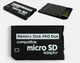 Переходник для карт памяти Кардридер microSD TF -> Memory Stick PRO Duo Black Адаптер Черный - изображение 1