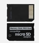 Переходник для карт памяти Кардридер microSD TF -> Memory Stick PRO Duo Black Адаптер Черный - изображение 9