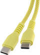 Kabel Qualo USB Type-C – USB Type-C 1.5 m Yellow (5907457773073) - obraz 3