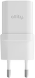 Ładowarka sieciowa Allity GaN PD QC ATC-01-20WAC 1x USB-C 1x USB-A 20W White (5906667550351) - obraz 1