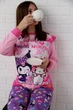 Детская пижама для девочек Китти Куроми Kitty Kuromi | светится в темноте | 10 года рост 134-140см | цвет розовый - изображение 5