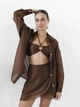 Коричневий костюм тройка Tencel Breeze Set LiLove 346 S Коричневий - изображение 3