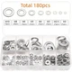 Шайбы Плоские Stainless Flat Washer DIN 125 (М2 - М10) Набор 180 шт - изображение 1