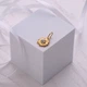 Кулон серебряный с позолотой Подсолнух Голубой Топаз 925 Gold - изображение 3