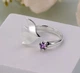 Кольцо с птицей Благовещение Ametist серебряное 925 Zircon 18-18.5 размер - изображение 1