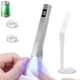 Лампа-фонарик LED 7 3W (серебристая) для ногтей для фиксации верхних форм + 2 штампа для стемпинга - изображение 10