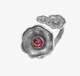 Кольцо цветок серебряное Мальвы Rose 925 Флора 19-19.5 - изображение 1