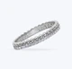 Кольцо серебряное с фианитами Гламур 925 Rhodium 18.5 размер - изображение 3