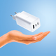 Ładowarka sieciowa Allity GaN PD QC ATC-01-65WACC 2x USB-C + 1x USB-A 65W White (5906667550399) - obraz 5