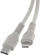 Кабель Qualo USB Type-C – Lightning 1.5 м Grey (5907457773127) - зображення 3