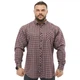 Сорочка Big Sam 5055 бордово-сіра, розмір 3XL - зображення 1