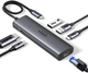 USB-хаб Ugreen CM512 USB-C to HDMI+2xUSB 3.2+USB-C 3.2+RJ-45+PD Power Converter Gray (UGR-45000) - зображення 2