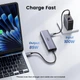 USB-хаб Ugreen CM511 USB-C To HDMI+2XUSB 3.2+2XUSB-C 3.2+PD Power Converter Gray (UGR-35999) - изображение 9